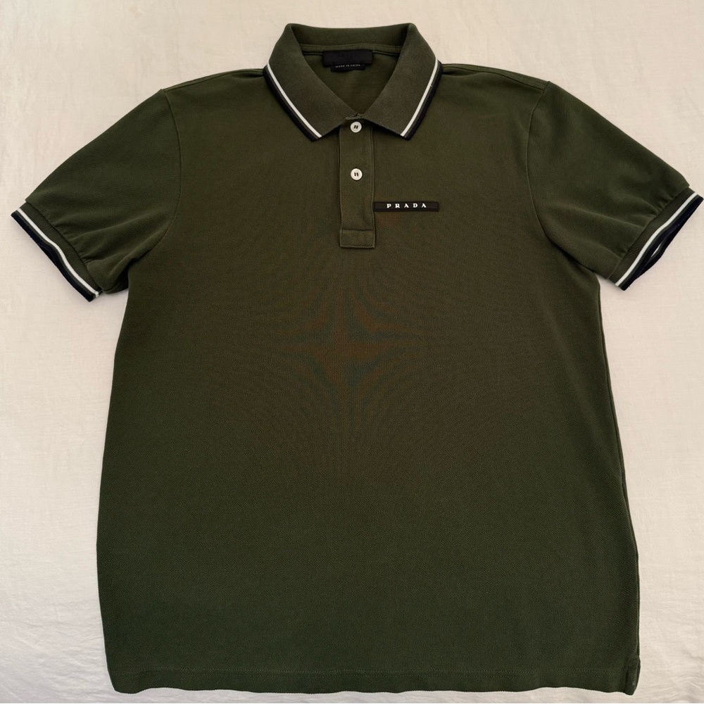 Men’s Prada Polo - Dark Hunter Green - Size Small S